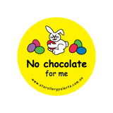 No Chocolate for Me - sticker