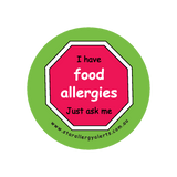 I have Food Allergies, Just ask me - badge