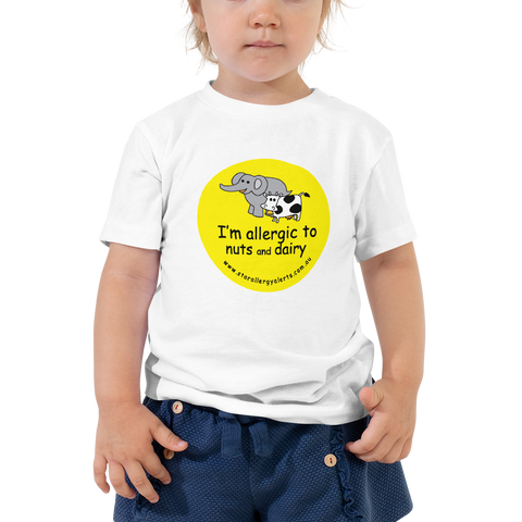 I'm allergic to nuts and dairy Toddler T-Shirt