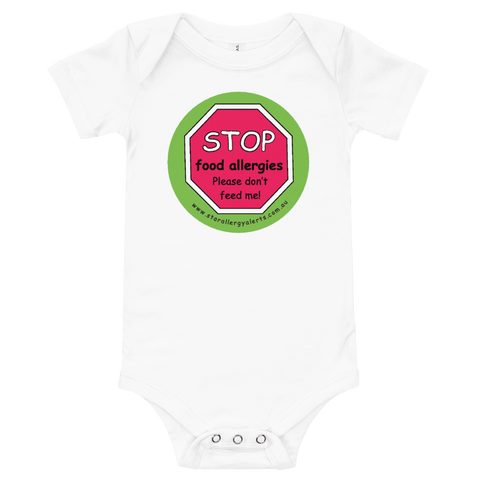 Stop Food Allergies Please don't feed me Baby Bodysuit