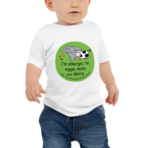 I'm allergic to eggs, nuts and dairy Baby T-Shirt