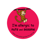 I'm allergic to Nuts and Sesame - sticker