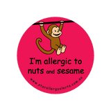 I'm allergic to Nuts and Sesame - sticker